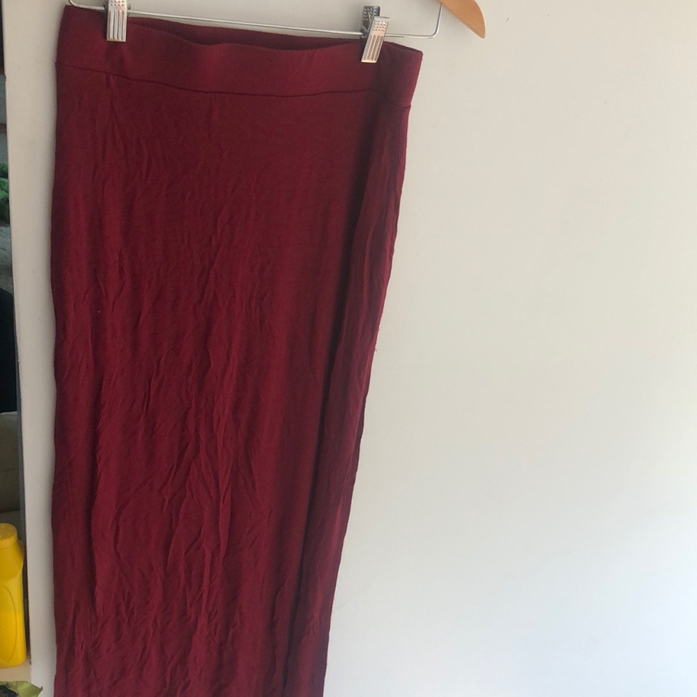 Burgundy skirt